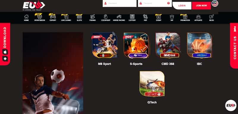 EUBet Sportsbook - Malaysia Sports Betting Site with Great Amount of Betting Markets
