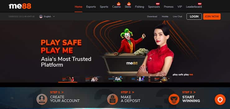 Me88 Online Gambling - Most Popular Mobile Betting Site in Singapore