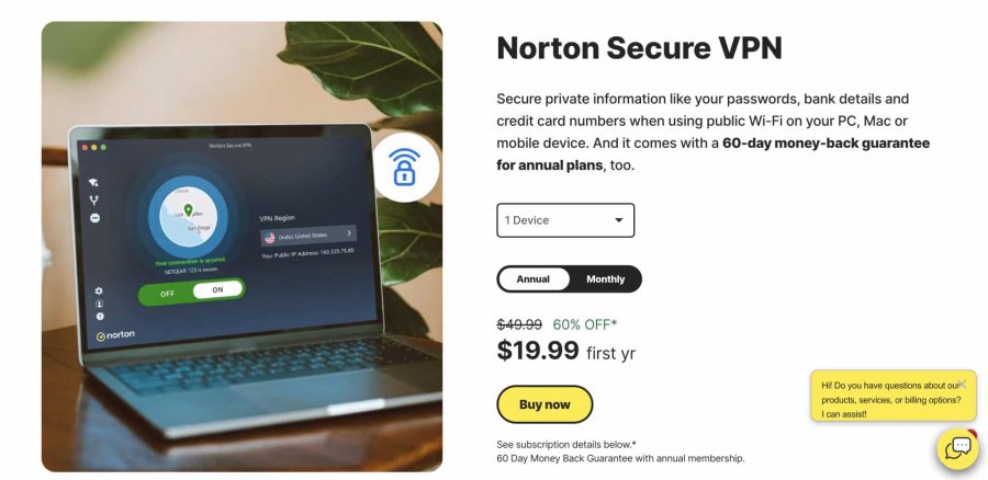 Norton Secure VPN pricing