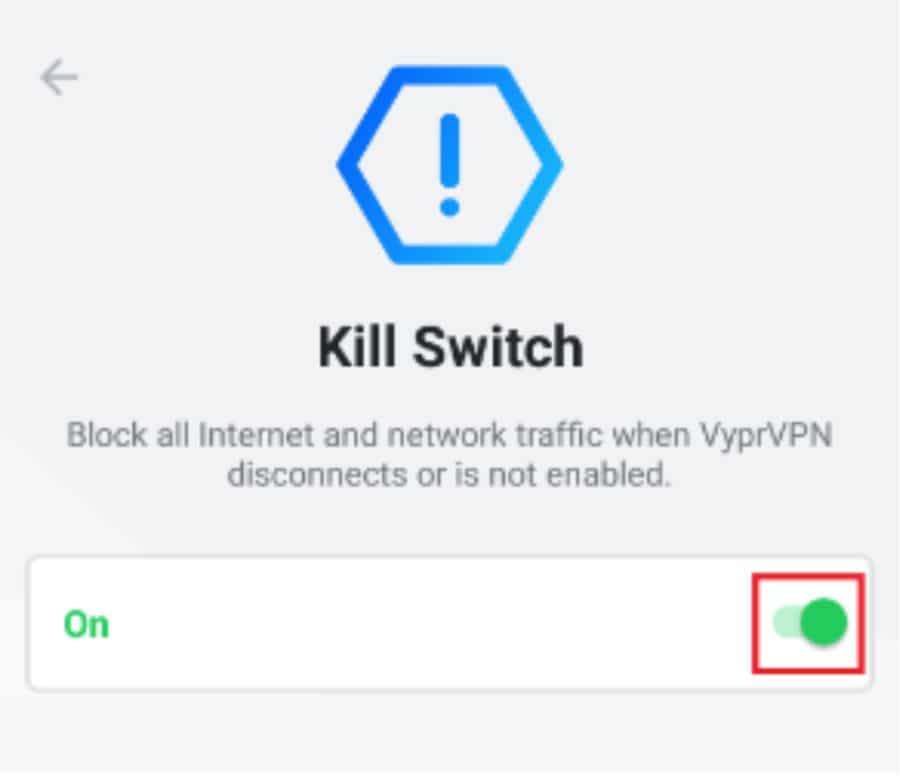 Image of VyprVPN Kill Switch