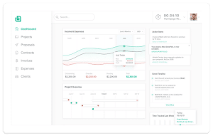 Bonsai dashboard | popular cloud-based accounting software