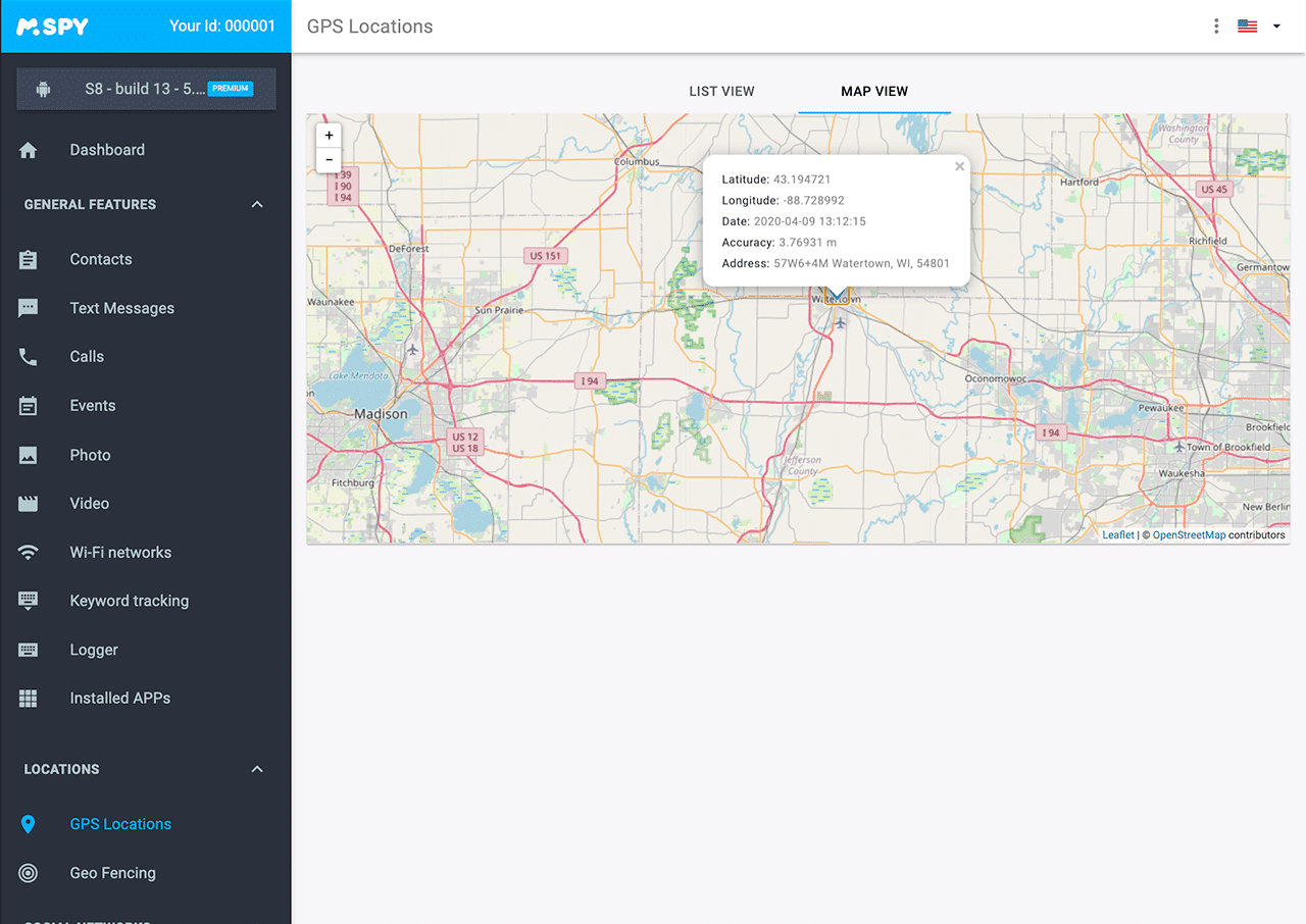 mSpy Location Tracker