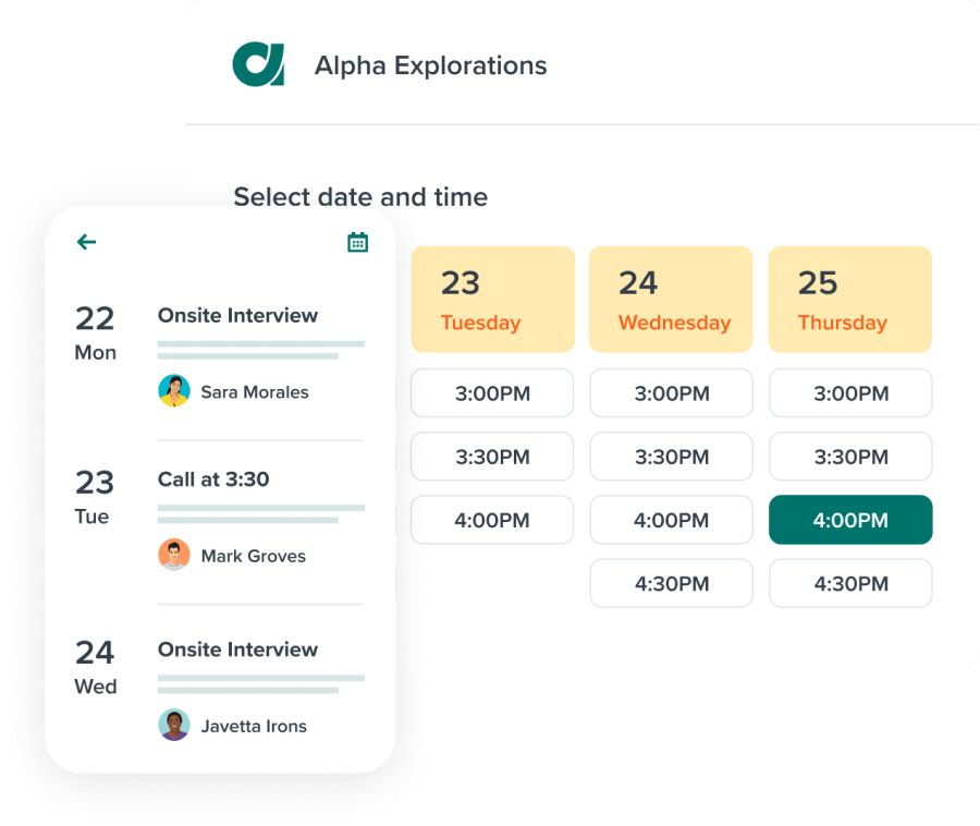 Workable’s scheduling feature