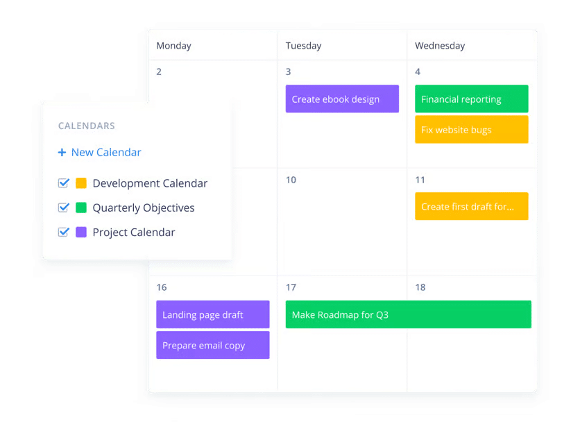 Wrike’s Calendar view lets you visualize your team’s priorities