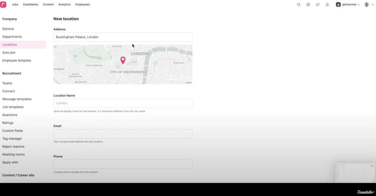 Adding locations to your Teamtailor account