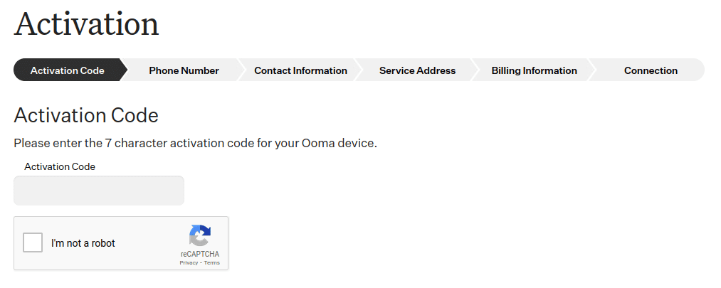 ooma review activation process