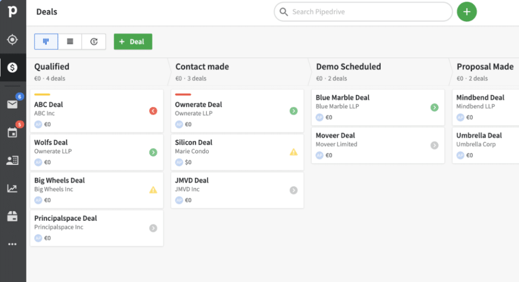Pipedrive free CRM for startups