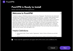 PureVPN Windows Installation