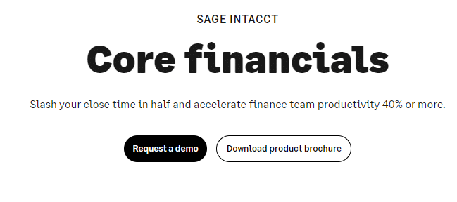 Sage Intacct pricing