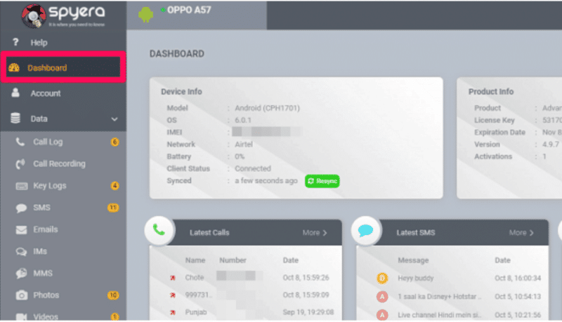 Spyera Dashboard Superb Tinder Tracking