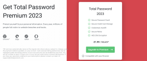 Total Password Pricing UK