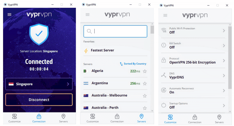 VyprVPN interface Cheapest VPNs for Android