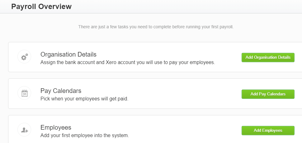 Xero Payroll Overview